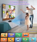 FWFX Dance Mat for Kids and Adults, 2-Player Musical Electronic Dancing Game for TV, Active Indoor Game for Family Parties - Ideal Christmas and Birthday Gift for Kids Boys Girls (Gray) - Image 6