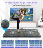 FWFX Dance Mat for Kids and Adults, 2-Player Musical Electronic Dancing Game for TV, Active Indoor Game for Family Parties - Ideal Christmas and Birthday Gift for Kids Boys Girls (Gray) - Image 8