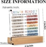 Christmas Thank You Gifts, Growth Mindset Table Desk Decors, Positive Affirmations Acrylic Sign, Inspirational Gifts for Women, Counseling Room Therapy Office Home Classroom Bedroom Decor - Image 3
