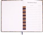 Travel Journal with Guided Pages, 6" x 9" Adventure Notebook with Prompts, Lotus Montage Roasted Pecan - Image 6