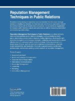 Reputation Management Techniques in Public Relations (Advances in Logistics, Operations, and Management Science) - Image 3