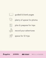 Kunitsa Co. Travel Journal - Guided Notebook for Travelers to Plan & Reflect on Vacations & Trips. Keepsake Travel Gift, Basil Green - Image 3