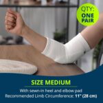 TIDI 6224M Posey Heel and Elbow Protectors with Foam Pads ― Medium ― White ― One Pair of Heel and Elbow Protectors for Protection Against Abrasions ― Home Healthcare ― Medical Supplies - Image 6