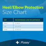 TIDI 6224M Posey Heel and Elbow Protectors with Foam Pads ― Medium ― White ― One Pair of Heel and Elbow Protectors for Protection Against Abrasions ― Home Healthcare ― Medical Supplies - Image 7