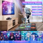 FWFX Dance Mat for TV Games - Wireless Musical Electronic Dance Pad for Kids & Adults, 2-Player Indoor Active Exercise Game for Family Parties, Birthday for Boys and Girls - Image 4