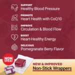 Force Factor Total Beets Ultimate Heart Health Chews for Blood Pressure Support, with Beetroot Powder, CoQ10, B Vitamins & Grapeseed Extract for Blood Flow & Energy, Black Cherry, 60 Soft Chews - Image 4
