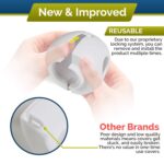 Child Safety Door Knob Cover (4 Pack) Hard-to-Remove Dual-Lock Door Handle Covers for Kids - Reusable Baby Proof Door Knob Locks - Installs Easily, No Tools Needed (White) - Image 5