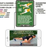 Stack 52 Bodyweight Exercise Cards: Workout Playing Card Game. Designed by a Military Fitness Expert. Video Instructions Included. No Equipment Needed. Burn Fat Build Muscle. - Image 5