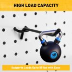 ELEAD 60-Piece 2 Inch Extra Thick Pegboard Hooks, Heavy Duty Peg Board Organizer Accessories, Peg Board Tool Hangers Fit for 1/4" Pegboard Hanging Tools Garage, Workshop, and Craft Storage - Image 7