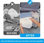 Waterproof Travel Drawstring Shoe Bags for Packing, Storage, Travel Essentials for Men and Women, 15.7 x 11.8 inches, Clear, 5 pieces - Image 5