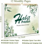 Habit Tracker Calendar-12 Months Undated Daily Weekly Goal and Habit Tracker Journal Planner with Spiral Binding, Boost Productivity Tool and Workout Calendar, 11.7"*8.5" - Image 4