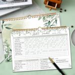 Habit Tracker Calendar-12 Months Undated Daily Weekly Goal and Habit Tracker Journal Planner with Spiral Binding, Boost Productivity Tool and Workout Calendar, 11.7"*8.5" - Image 5