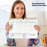 Habit Tracker Calendar-12 Months Undated Daily Weekly Goal and Habit Tracker Journal Planner with Spiral Binding, Boost Productivity Tool and Workout Calendar, 11.7"*8.5" - Image 6