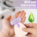 Travel Razor for Women, Pink Disposable Travel Razor Kit Sensitive Skin Razors for Women Business Travels Vacation Essentials - Image 3