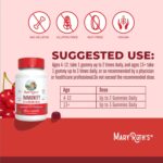 Mary Ruth's 5-1 Immunity Gummies with Elderberry for Kids & Adults | Cherry | Pectin Based | Vegan | 90 Count - Image 4