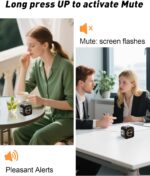 Pomodoro Timer Cube for Productivity — 5/25/10/50 Minutes Preset, Digital Gravity Sensor Desk Visual Timer for ADHD, Silent Mode, Ideal for Office, Study, Kitchen & Kids - Image 4