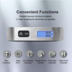 travel inspira Luggage Scale, Portable Digital Hanging Baggage Scale for Travel, Suitcase Weight Scale with Rubber Paint, 110 Pounds, Battery Included - Image 3