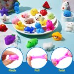 JOYIN Mochi Squishy Toys Set, Random 25 Pack Mini Squishy Mochi, Party Favors for Kids, Kawaii Stress Relief Toys, Basket Stuffers, Goodie Bags Fillers, Birthday Gifts, Classroom Prizes - Image 3