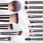 Travel Makeup Brush Set BS-MALL 14 Pcs with 1 Pcs Makeup Sponge – Essential Foundation Powder Concealers, Eye Shadows, Blush Makeup Brushes with Travel Makeup Case (Champagne) - Image 5