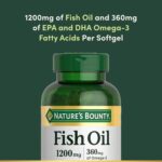 Nature's Bounty Fish Oil Omega 3 Supplements - Supports Heart Health, 1200 Mg Fish Oil, Omega-3, 200 Softgels (Pack of 1) - Image 4