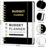 Budget Planner - Monthly Financial Organizer with Expense & Bill Tracker, Undated Finance Planner/Account Book for Effective Money Management, Spiral Binding,6.3"x8.4", Black - Image 3