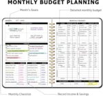 Budget Planner - Monthly Financial Organizer with Expense & Bill Tracker, Undated Finance Planner/Account Book for Effective Money Management, Spiral Binding,6.3"x8.4", Black - Image 5