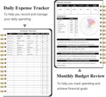Budget Planner - Monthly Financial Organizer with Expense & Bill Tracker, Undated Finance Planner/Account Book for Effective Money Management, Spiral Binding,6.3"x8.4", Black - Image 6