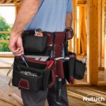 Nylon and Leather Tool Belt | Nylon Tool Pouch | Carpenter Tool Belt | Construction | Framers | Electrician Tool Belts | Drywall Tool Bags | Handyman | Electric (BLACK) - Image 6
