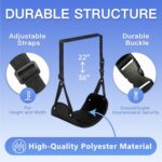 2-Pack Airplane Travel Footrest Hammock - Perfect Airplane Foot Hammock to Relax Your Feet - Travel Essentials Comfy Foot Hanger Plane Footrest for Long Trip - Image 5