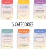 BEST 100 Mindful Prompts for Self Care & Stress Relief | Cards to Reduce Anxiety & Increase Relaxation | Perfect Mindfulness Gift | Beyond Positive Affirmations | Meditations For Kids, Teens, & Adults - Image 4