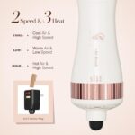 Travel Blow Dryer Brush in one, Dual Voltage 110V-240V Mini Hot Air Brush, Hair Trends Nano Titanium 2 Inch One Step Hair Dryer and Styler Volumizer Oval Shape - Image 6