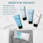 H2O Therapy Hotel Soaps & Toiletries Bulk Set | 1-Shoppe Amenities Kit | 0.85oz Shampoo & Conditioner, Body Wash, Lotion, 1oz Bar Soap | Travel Size | 300 Pieces - Image 4