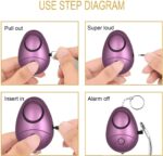 KOSIN Safe Sound Personal Alarm, 6 Pack 140DB Personal Security Alarm Keychain with LED Lights, Emergency Safety Alarm for Women, Men, Children, Elderly1 - Image 6