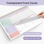 Taja Weekly To Do List Notepad with 52 Undated Sheets（8.5"×11"）- Weekly Desk Planner for Women & Man, Work and Home - Violet Dream - Image 5