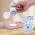 Travel Bottles for Toiletries, 4pcs Tsa Approved 3oz Travel Size Containers, BPA Free Leak Proof Premium Silicone Bottles, Refillable Liquid Squeezable Accessories W/Toiletry Bag - Image 4