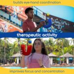 pindaloo Original Skill Game Toy with 2 Balls- Gifts for Kids and Adults Indoor & Outdoor Games, Ball Toys for Boys, Girls, & Teens - Gift Ideas, Fun Stuff, Develops Motor & Juggling Skills -Blue - Image 4