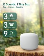 Babelio White Noise Sound Machine for Adults Kids Baby, Mini, 15 Non-looping Sounds, Timer, Memory Function, Easy to Pocket and Travel White - Image 3