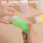 Muslish 21 Pack Leak Proof Silicone Travel Bottles Set, TSA Approved Containers for Toiletries, Travel Size Accessories and Shampoo Conditioner Bottles with Toiletry Bag (BPA Free) - Image 3