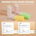 Muslish 21 Pack Leak Proof Silicone Travel Bottles Set, TSA Approved Containers for Toiletries, Travel Size Accessories and Shampoo Conditioner Bottles with Toiletry Bag (BPA Free) - Image 4