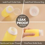 Muslish 21 Pack Leak Proof Silicone Travel Bottles Set, TSA Approved Containers for Toiletries, Travel Size Accessories and Shampoo Conditioner Bottles with Toiletry Bag (BPA Free) - Image 5