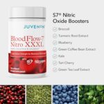 Juvenon BloodFlow-7 Nitric Oxide Supplement with Nitrosigine - Improved Formula for Maximum Absorption - Circulation Booster, Blood Pressure, Cholesterol Support (180 Count (Pack of 1)) - Image 5