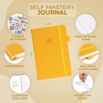 Clever Fox Self Mastery Journal – Guided Daily Reflection & Self Improvement Journal with Prompts – Journaling Notebook for Women & Men (Amber Yellow) - Image 3