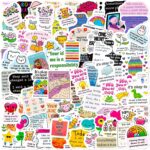 100 Pcs Mental Health Stickers, Cute Anxiety Waterproof Vinyl for Laptop, Phone, Water Bottle, Luggage, Kids Teens Boys Girls Women - Image 3
