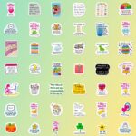 100 Pcs Mental Health Stickers, Cute Anxiety Waterproof Vinyl for Laptop, Phone, Water Bottle, Luggage, Kids Teens Boys Girls Women - Image 4