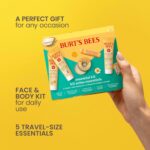 Burt's Bees Christmas Gifts - Essentials Everyday Set, 5 Travel Size Products for Stocking Stuffers - Deep Cleansing Cream, Hand Salve, Body Lotion, Foot Cream and Original Lip Balm - Image 5
