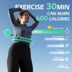 Weighted Hula Circle with 24/26 Links(51-56 Inch) for Adults Weight Loss, Infinity Fitness Hoop Plus Size, for Women Smart Exercise Equipment - Image 7