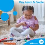 edxeducation Transparent Pattern Blocks | Mini Jar | Plastic Pattern Blocks | Practice Sorting, Measurement and Fractions | Sensory Play | Math Manipulative - Image 8