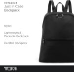 TUMI - Just In Case Foldable Backpack - Lightweight, Compact Travel Backpack - For One Bag Travel - 15.5" X 12.3" X 4.5" - Black with Gunmetal Hardware - Image 3