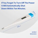 Intelligent Digital Thermometer,LCD Display Screen,Fast Measurement,Suitable for Children and Adults,Easy to Maintain Cleanliness and Hygiene,Bringing Family Health,Light Blue - Image 4