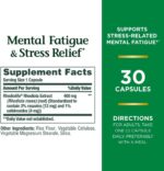 Nature's Bounty Mental Fatigue and Stress Relief, Rhodiola Supplement, 400 mg, Capsules, 30 Count - Image 3